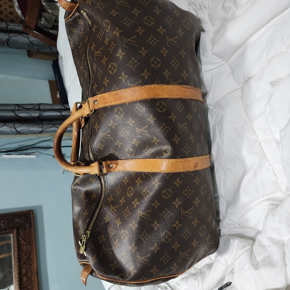 Authentic Louis Vuitton Brown and Gold Carry On Bag Monogram Canvas - Picture 14 of 16